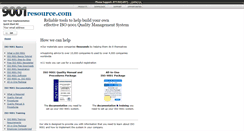 Desktop Screenshot of 9001resource.com