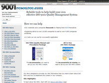 Tablet Screenshot of 9001resource.com